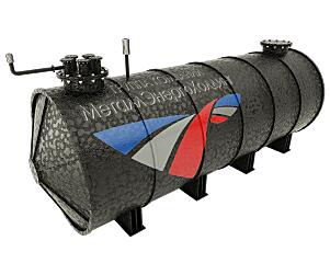 Резервуар горизонтальный стальной РГСд-5 м3 двустенный